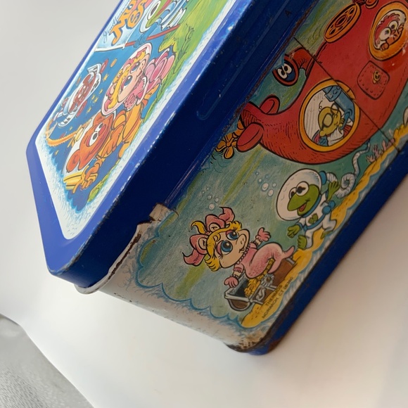 Vintage Jim Henson's Muppet Babies Retro Metal Lunch Box with Thermos 1985 - Picture 12 of 16